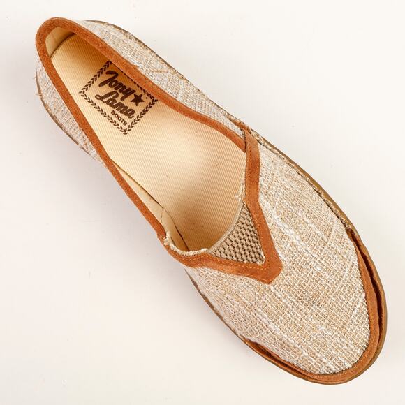 Tony Lama Boots Womens 8.5 M Renata Beige Flat Slip-on Shoes TLC105L - Picture 9 of 10